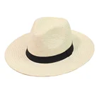 Custom Top Quality Natural Grass men straw panama hat ecuador SFH0001