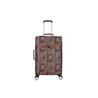 Fashion Print Custom Pattern Pu Leather Trolley Bags Travelling Luggage For Women Men