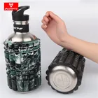 Aonfit Fashion Multi-function Fitness Water Bottles Roller Foam Massage
