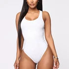 Wholesale Cheap Cost Women White Cotton Bodysuit Tops Custom Design Ladies Lingerie ODM OEM Service