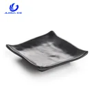 Wholesale Unbreakable Plastic Non-Toxic Dishwasher Safe Melamine Dinnerware Black Melamine Dishes
