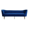 Modern Tufted Loveseat Upholstered Velvet 2-seater Sofa With Stainless Steel Legs