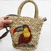 Hand Woven Straw Rattan Animal Straw bags Seagrass shopping bag