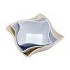 OEM melamine mixing bowl retro custom printing unbreakable square eco tableware fruit salad square plastic square bowl