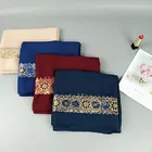 Fashion Muslim Solid Shawl Wrap Plain veil wholesale Factory Scarf floral Women chiffon stone floral hijab Scarf