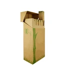 Custom Brand Logo Engraved Tapered Bristles Natural Bamboo Handle Toothbrush