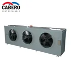 Wall mounted evaporative ammonia air cooler without water