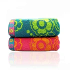 High quality door gift pink 100% cotton jacquard terry hand towel and face towel