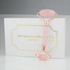 Crystal Spiky Rose Quartz Jade Face Roller Massage