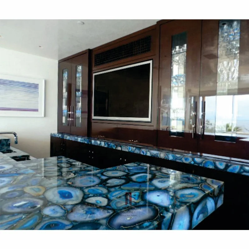 blue agate countertop