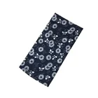 Printed Flower Hunting Knit Pattern Black Paisley Snood Bandana