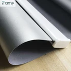 Flat aluminum lower rail Silver coated blackout sunshade roller blinds