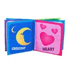 English Shapes Learning Baby Cloth Book, Education Infant Fabric Book