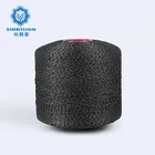 Black Blended Spun Polyester Yarn For Knitting