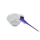 Glitter colorful Ningbo factory salon hair color tint bowl plastic hair dye bowl brush