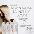professional Brazilian keratin hair smoothing straightening treatment