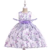 Kids Party Wear Frock Image Girl Clothes Fluffy Sleeves Children Pageant Dress For Wedding Party