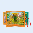 3D Casebound Laser Cutting Dinosaur Pop Up Book Printing