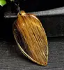 Wholesale Natural Hair Rutilated Quartz Crystal Carved Pendant Crystal Gifts