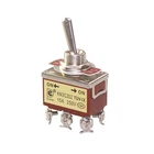 12MM 15 AMP Two Position 6 Pins ON-ON Momentary Toggle Switch DPDT