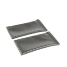 Hot Sell Eyeglasses Spring Closure Pouch, Black Leather