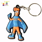 Customize 3d High Quality Souvenir Gifts Italy Double Sided Soft Pvc Designer Keychain