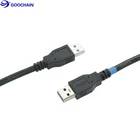 Goochain USB 3.0 A Male to Male Black Cable with SR Ferrite Core For HDD DATA