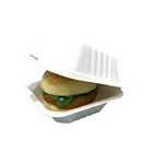 Recyclable bagasse fiber tableware biodegradable sugarcane take away box compostable bagasse pulp sugarcane clamshell