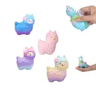 Hot sale custom PU color change alpaca squishy