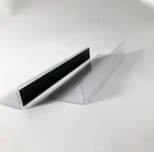 Shop Fittings Clear PVC Acrylic Plastic Magnetic Bottle Shelf Divider For Supermarket Stores