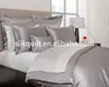 China Soft/ 100% charmeuse silk duvet cover /bedding sheet sets Solid Queen/King size Home/hotel textile high quality