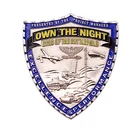 Military sheriff fire department nickle gold brass copper plating custom metal logo badges