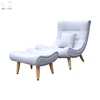 Modern Living Room Furniture Fabric Upholstery Chaise Lounge Chair And Ottoman