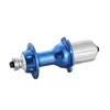 Alloy bicycle rear hub with aluminum cassette