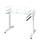 Ergonomic Manual Folding Height Adjustable Desk Frame Manager Desk Home Furniture computer desk
