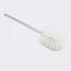Factory direct rust resistant long metal handle white pp toilet scrub clean brush