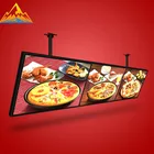 Order light box kfc burger tea shop bar decoration menu display ceiling led billboard