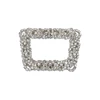 Fashion Shoe Accessories Jewelry with Square Crystal Buckle Decoration