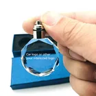 2019 Best selling promotion gift custom logo crystal led keychain