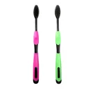 Colorful Bamboo Charcoal Nano Toothbrush Whitening Double Ultra Soft Tooth Brush