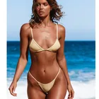 Sports Wear Swimwear World Swimwear Oem Manufacture Mly Custom String Micro Brazilian Swimwear Sexy Bikini