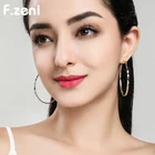 Customized Platinum Over Diamond Accent Large Hoop Earring Manufacturer