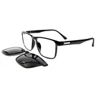 Wholesale new model fashion durable quality sunglasses clip-on magnetic glasses frame for men women