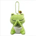 Kawaii Products Chinese Supplier Plush Keychain Toy Polyester Fabric Animal Keychain Handicraft Accessories