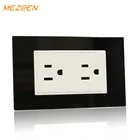 American style White/black/yellow/brown/blue color plate 1gang fancy wall switches electrical switch sockets usa