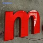 LED acrylic sign, front lighting letter, clear acrylic letters