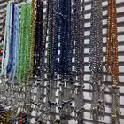 Men's Rosary Beads Wholesale Cheap Rosary Fashion Cross Necklace Muslim Crystal Glass Beads Rosary Jewelry Necklace