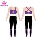 Women Gym Suit Sport Bra Tops Yoga Leggings Set Two Pieces Ladies Workout Fitness Wear
