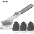 Soap Dispensing Dish Brush Plastic Scrub Brush Sink Cleaning Brush