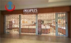 Polycarbonate Transparent Folding Door for Commercial Store PC Security Sliding Door Automatic